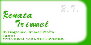 renata trimmel business card